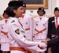 Inilah Anggota Paskibraka yang Dikukuhkan Presiden Jokowi di Istana Negara