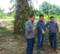 Faisal kawal pembangunan SMP Negeri  3 Pangkalan Kerinci 