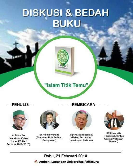 Kandidat Calon Ketua Umum PB HMI, dr. Iswanto, Akan Menggelar Bedah Buku 'Islam Titik Temu'