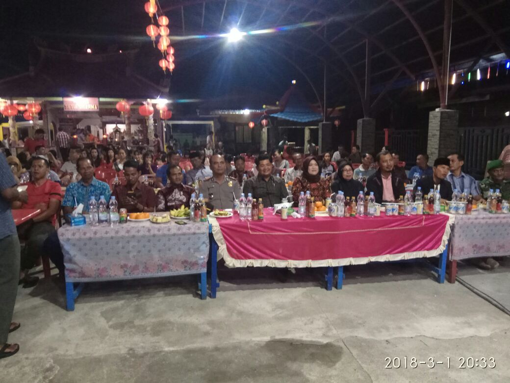 Wakil Ketua DPRD Kabupaten Pelalawan Supriyanto, SP  di Dampingi oleh Camat Kuala Kampar Roby Ardelino STTP, M.IP,  Kapolsek Kuala Kampar Boy Marudut Tua, KUA Kuala Kampar Sudur, S.Fil, Sekcam Kuala Kampar T. Edy Zaujar, S.Sos 