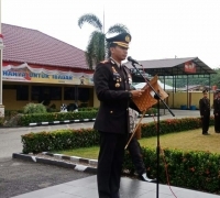 Kapolres Kampar Bacakan Amanat Kapolri Pada Hut RI Ke 73 Tahun 2018