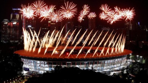 Pembukaan Asian Games 2018 menjadi Opening Ceremony terbesar-termegah di dunia Sumber Foto : www.cnbcindonesia.com
