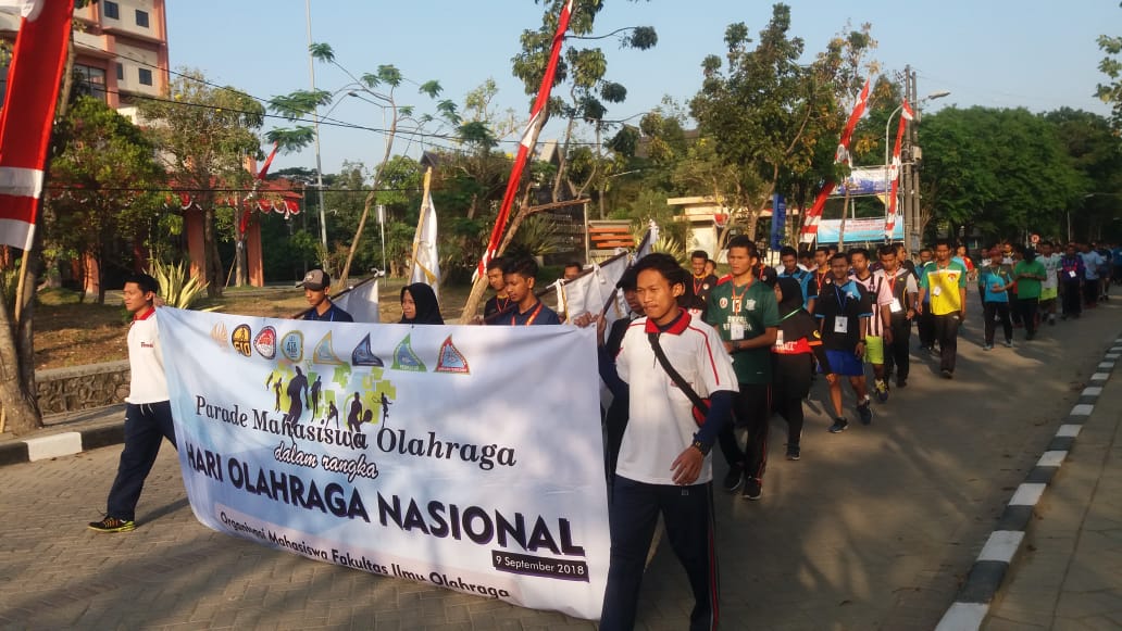 Ormawa FIO Unesa Cetak Sejarah, Parade Mahasiswa Olahraga Sukses Digelar