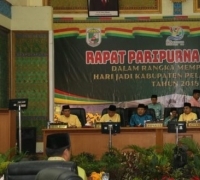 Bertepatan Dengan Hari Jadi Kabupaten Pelalawan Ke 19, Sidang Paripurna Istimewa pun Digelar
