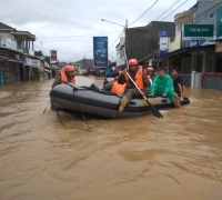 Direktorat Samapta Polda Banten himbau warga waspada banjir