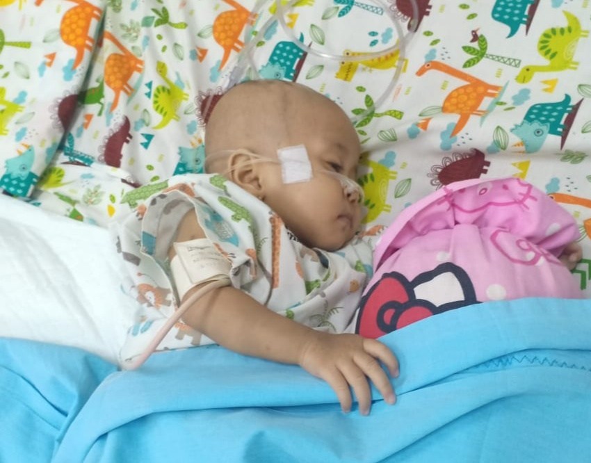 Miris, Bayi Kaina Dinara Terbaring dengan Jantung Bocor, Dia Butuh Biaya Pengobatan