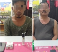 2 Orang Pengedar Shabu Diringkus Resnarkoba Polres Kampar di 2 TKP