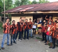 Sambut Idul Fitri, PAC Pemuda Pancasila kecamatan Sail kota Pekanbaru Bagikan Sembako