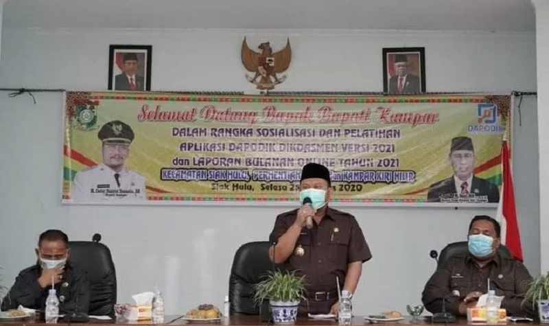Bupati Kampar buka sosialisasi aplikasi dan laporan Online