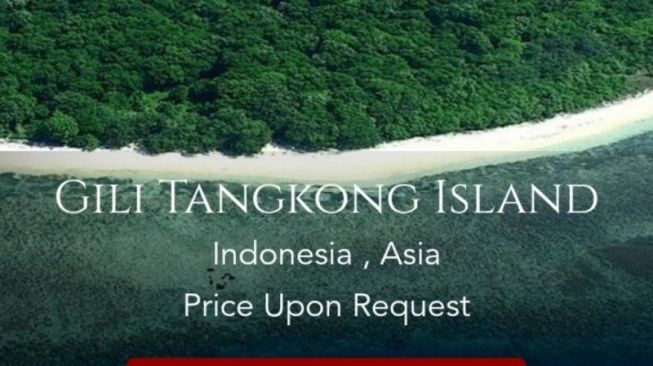 Pulau Eksotik Indonesia Ini Dijual Lewat Situs Online Pulau atau Gili Tangkong terpampang dijual oleh salah satu situs online. (ANTARA/Nur Imansyah).