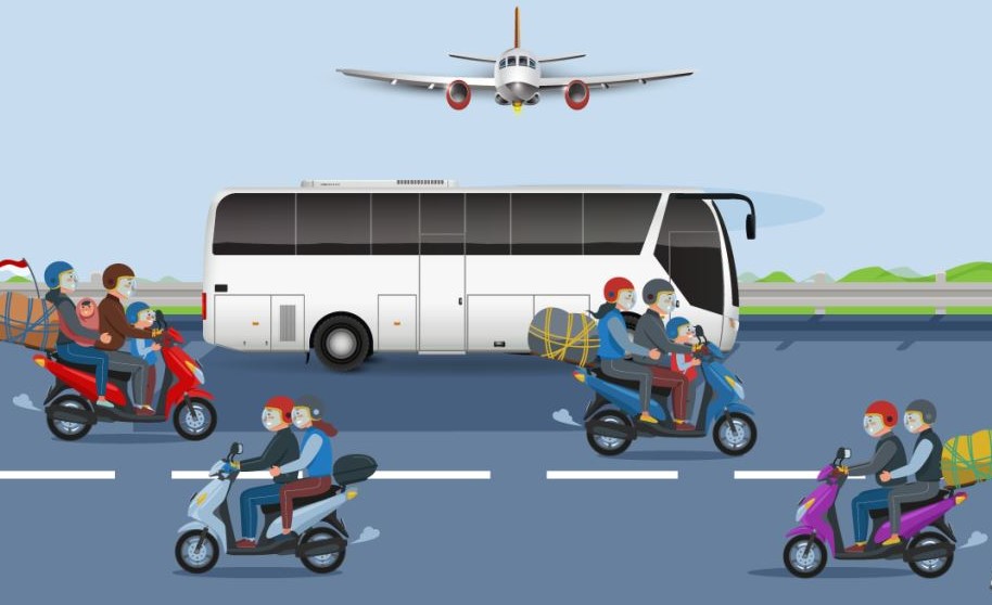 Tak Ada Larangan Mudik Lebaran 2021, Tapi Ada Syaratnya Ilustrasi mudik. (Ayobandung.com)