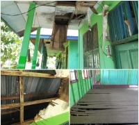 Mau Roboh, Kondisi Bangunan SMPN 5 Kuala Kampar Memprihatinkan