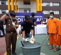 Musnahkan 26,83 kg Sabu, Kapolda: Terus Buru Pengedar dan Wujudkan Riau Bebas Narkoba 