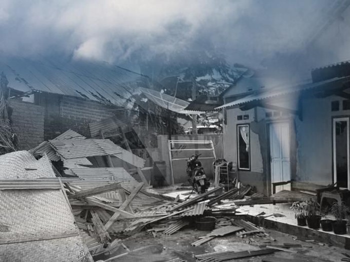 Sejumlah Rumah di Kampar Rusak Diterjang Puting Beliung Ilustrasi kerusakan akibat puting beliung (Luthfy Syahban/detikcom)