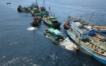 Kronologi Tertangkapnya 7 Kapal Tangkap Ikan Secara Ilegal di Perairan Rohil