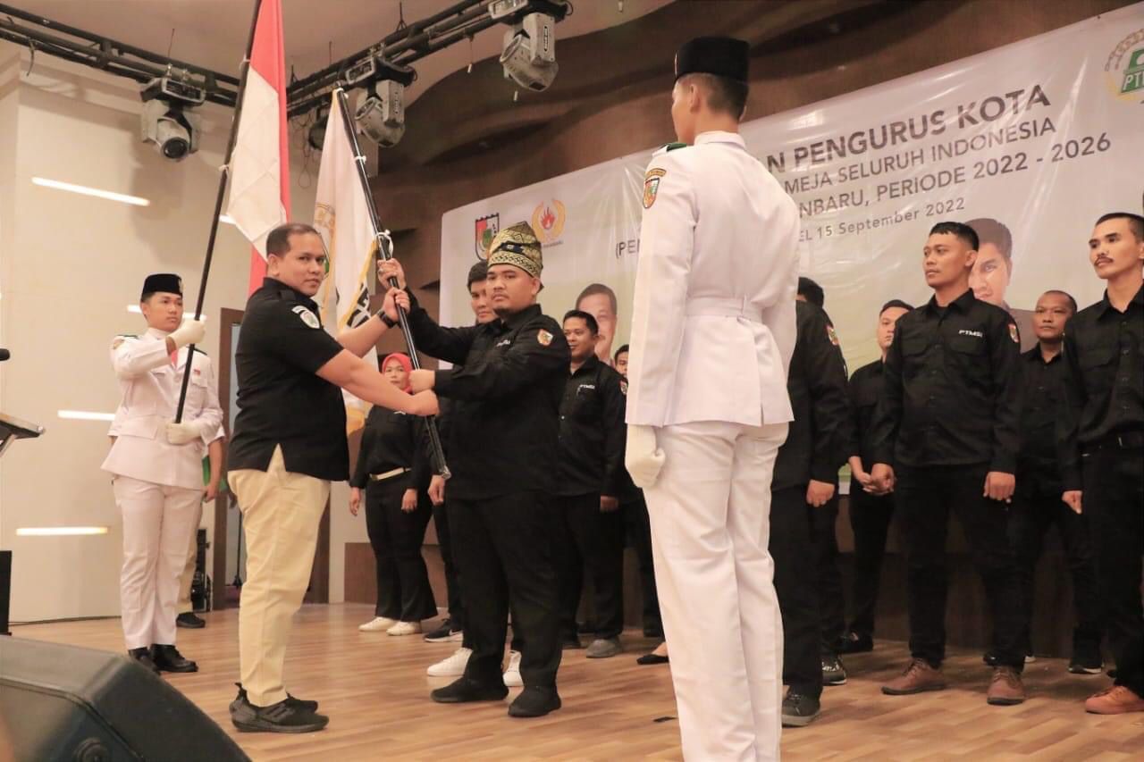 Penuh Semangat Olahraga, Pengkot PTMSI Pekanbaru Resmi Dilantik