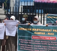 Kembalikan Tanah Adat Pantai Raja Kampar Riau,  PTPN V Berhenti Rampas Tanah Rakyat
