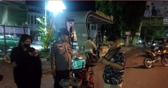 Polsek Bukit Raya Lakukan Razia Balap Liar Dan Knalpot Brong, 3 Unit Sepeda Motor Berhasil Diamankan