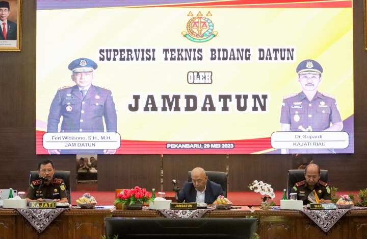 Kejaksaan Tinggi Riau Ikuti Kegiatan Supervisi Teknis Bidang Perdata & Tata Usaha Negara oleh Jamdatun Kejaksaan Agung Republik Indonesia