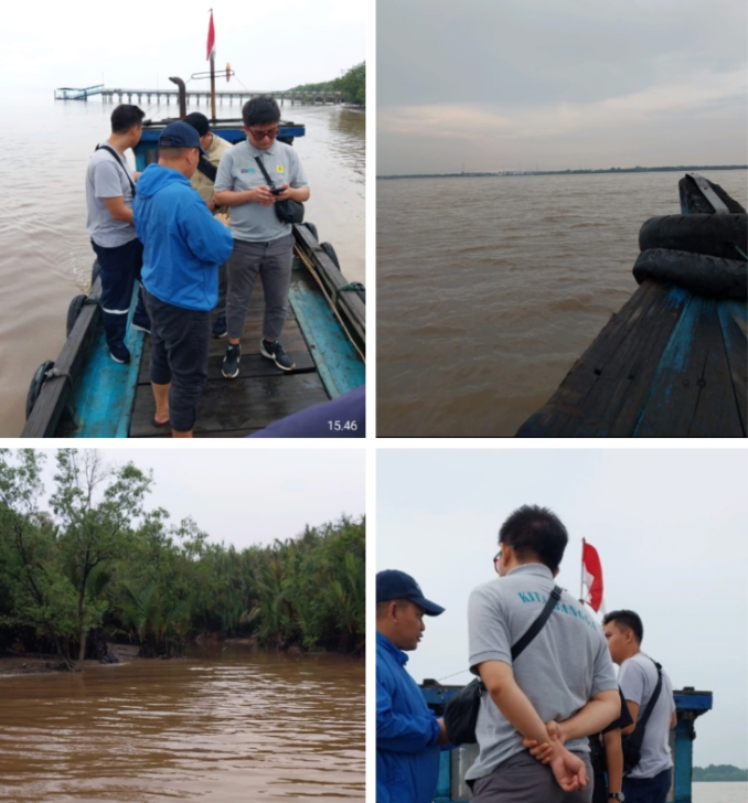 Tim LAPI ITB Survei Lokasi Proyek Kabel Bawah Laut Milik PT PLN Di Kuala Kampar, Masyarakat Sebut Ini Adalah Harapan Foto Dok Istimewa (RFM)