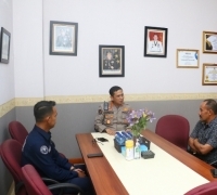 Pererat Kemitraan, Kabid Humas Polda Kepri Terima Kunjungan Silaturahmi dengan Kepala Lembaga Penyiaran Publik  TVRI 