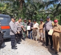 Polres Kampar Beri Himbauan Larangan Membakar Lahan 