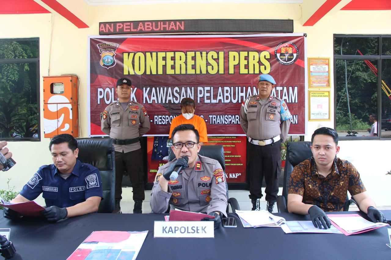 Polsek KKP Batam Berhasil Menyelamatkan Dua Orang Korban Serta Mengamankan Satu Tersangka Dalam Kasus PMI Non Prosedural Tujuan Singapura