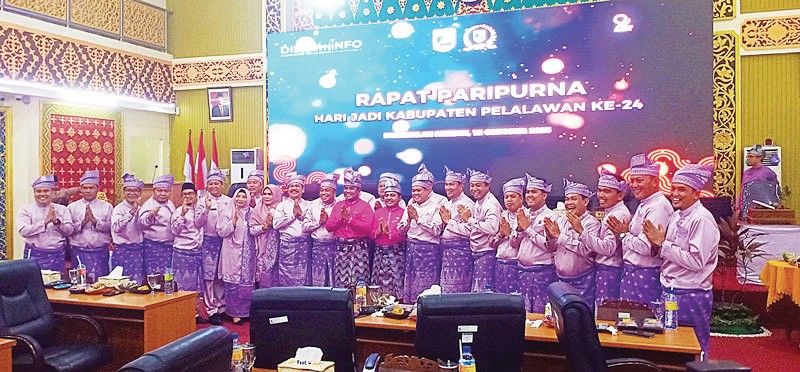 Hari Jadi Kabupaten Pelalawan Ke 24, DPRD Pelalawan Laksanakan Sidang Paripurna Istimewa