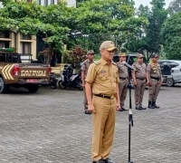 Melalui Apel Pagi, Pj Bupati Kampar Minta Seluruh Personil Satpol PP Agar Siap Siaga