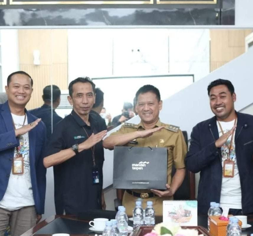 Pj Bupati Kampar jalin silaturahmi bersama Mandiri Taspen Bangkinang.