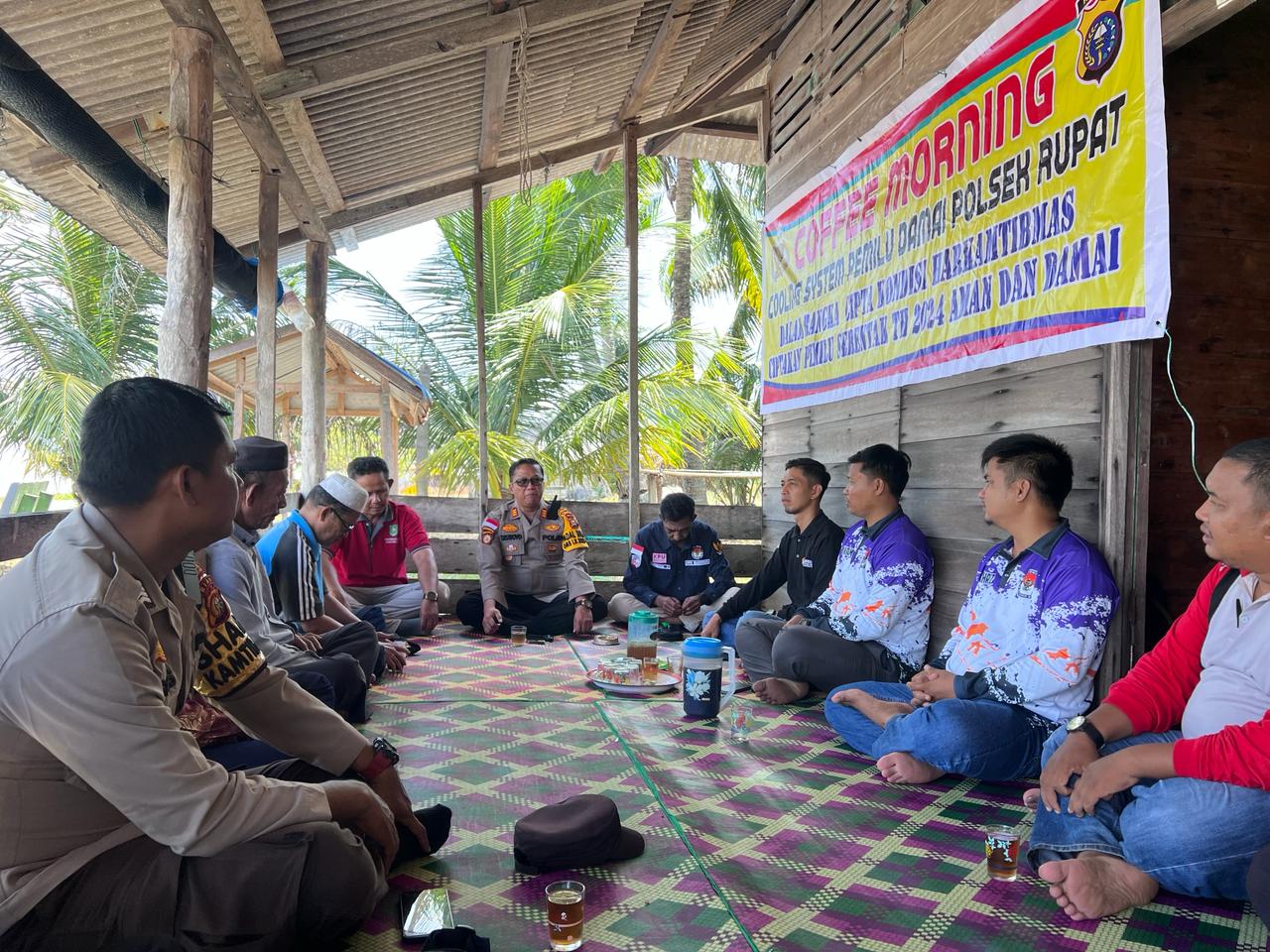 Polsek Rupat Laksanakan Cooling System Pemilu Damai di Desa Makreuh