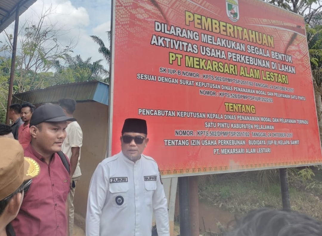Pemkab Pelalawan Cabut Ijin Usaha PT MAL