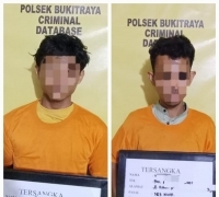 Terekam CCTV Saat Curi Kotak Infak, Dua Orang Pemuda Berhasil Ditangkap Polsek Bukit Raya
