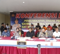 Polresta Barelang Ungkap Tersangka Peredaran Gelap Narkotika Jenis Sabu Seberat 4.054,3 Gram dan Ekstasi Sebanyak 900 Butir