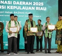 BRK Syariah Tanjungpinang Terima Penghargaan Baznas Award 2025