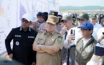 Bupati Pelalawan H. Zukri, SM.MM Dukung Reforestasi 2.574 Hektare di TNTN