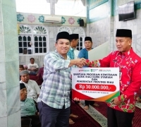 Komitmen CSR BRK Syariah di Bulan Ramadan, Salurkan Bantuan Rp30 Juta Untuk Masjid Al-Ikhlas