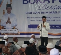 Wabup Pelalawan H. Husni Tamrin Gelar Buka Puasa Bersama GSB dan BKM Masjid Pangkalan Kerinci