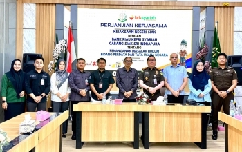 BRK Syariah dan Kejari Siak Perkuat Sinergi untuk Penyelesaian Pembiayaan Secara Berkeadilan
