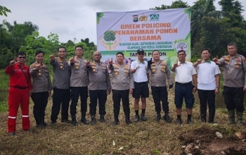 PT Musim Mas Perkuat Green Policing Bersama Polres Pelalawan, Patroli Karhutla hingga Tanam Pohon