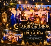 Pawai Takbiran Iduladha 1447 H di Pekanbaru Semarak, Sekretariat DPRD Kota Pekanbaru Turunkan 50 Peserta dan Mobil Hias